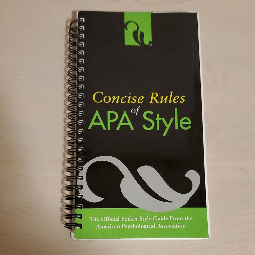 Concise Rules of APA Style from the American Psychological Association